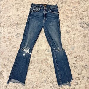 MOTHER insider crop step fray (size 26)